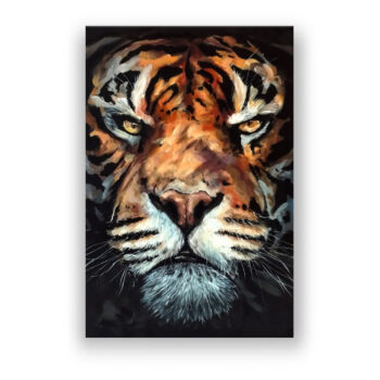 Gesicht des Tigers Büro Wandbild