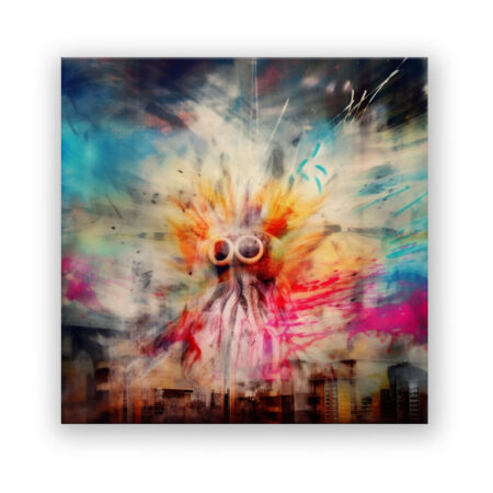 fury octopus Modern Art Wandbild