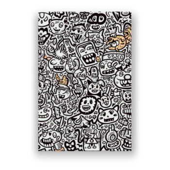 Wusel Doodle Modern Art Wandbild