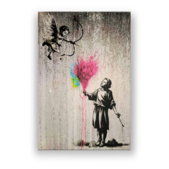 destroyed love Modern Art Wandbild