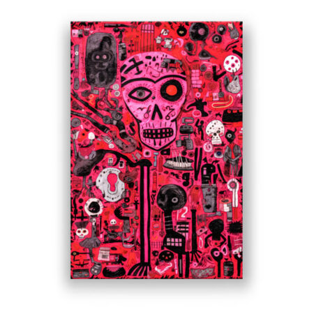 Skull Pop-Collection 004 Fantasie Wandbild