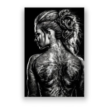 Hot Tattoo Beauty Human Art Wandbild