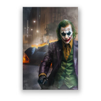 Joker`s Revenge Autos Wandbild