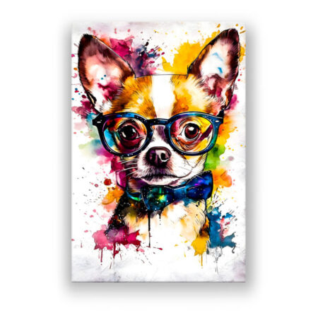 Elegant Chihuahua Modern Art Wandbild