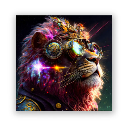 Galaxy Lion Fantasie Wandbild