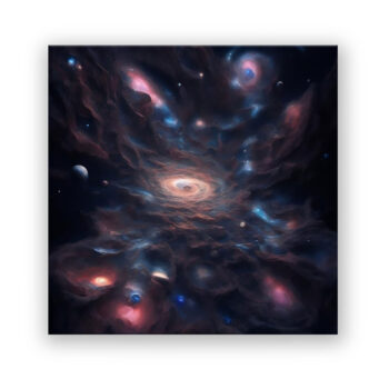 Auf der Suche nach einer Galaxie Fantasie Wandbild
