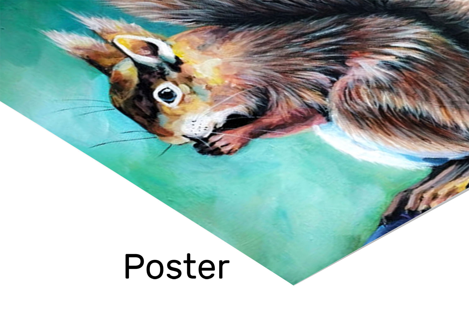 Eichhörnchen Malerei Wandbild – ArtIsGreat