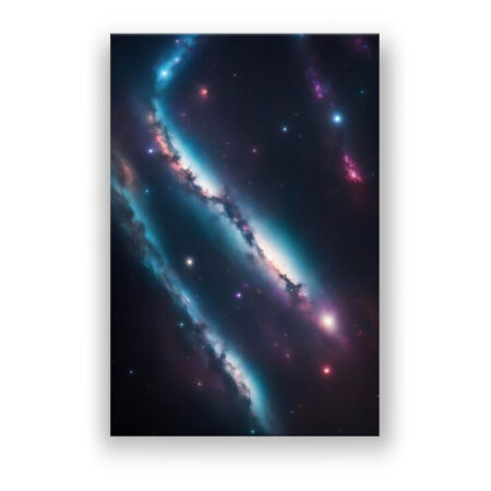 Galaxien im Weltraum Fantasie Wandbild