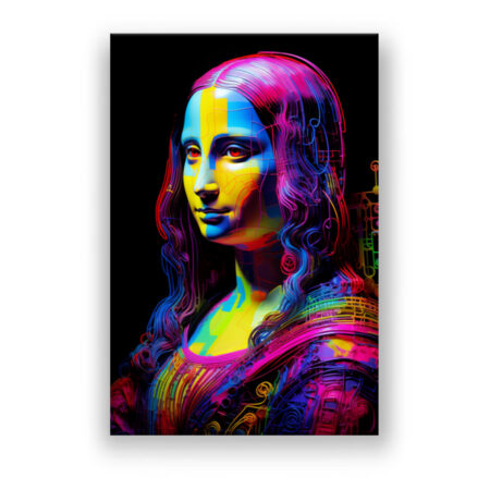 Mona Lisa 2049 Abstrakte Kunst Wandbild