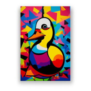 Die Ente Abstrakte Kunst Wandbild