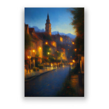 Eindruck von einer Stadt Abstrakte Kunst Wandbild