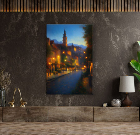 Eindruck von einer Stadt Abstrakte Kunst Wandbild