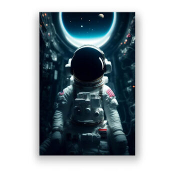 Astronaut Fantasie Wandbild