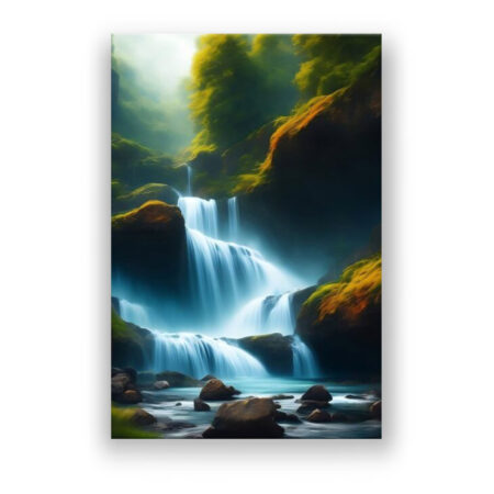 Wasserfall 2 Landschaft Wandbild