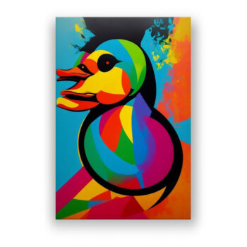 Die Ente 2 Abstrakte Kunst Wandbild