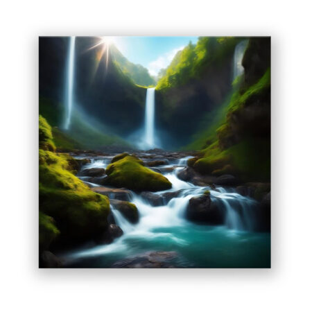 Wasserfall Landschaft Wandbild