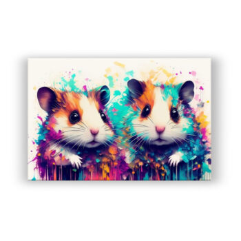 Hamster Abstrakte Kunst Wandbild