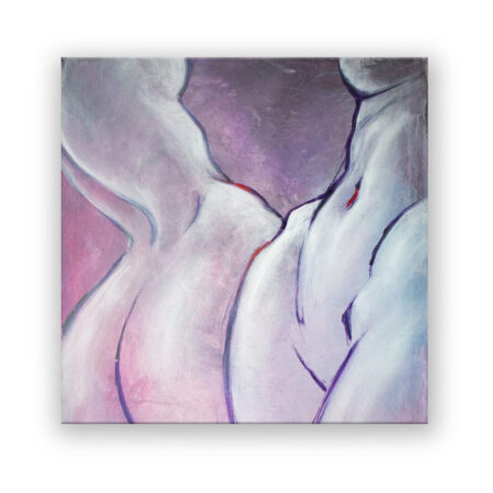 Doppelakt Violett Malerei Wandbild