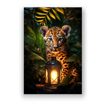 Sweet Leopard Cub Kinderzimmer Wandbild