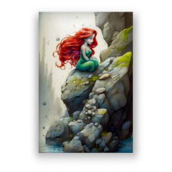 Mermaid Dreams Comic Wandbild