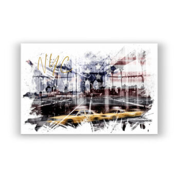 City Art NYC Composing Autos Wandbild