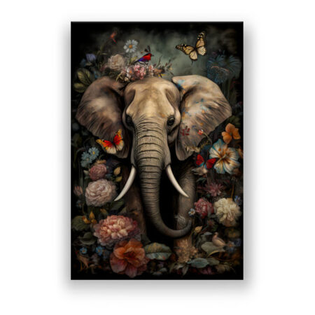 Flower Elephant No1 Natur Wandbild