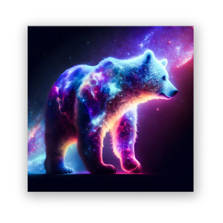 Galaxy Bear Fantasie Wandbild