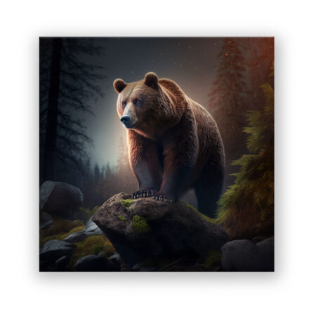 Imposing Bear Natur Wandbild