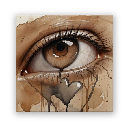 Tränendes Auge Human Art Wandbild