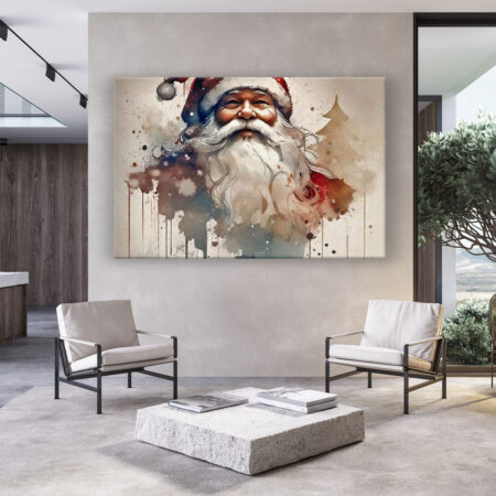 Weihnachtsmann Fantasie Wandbild