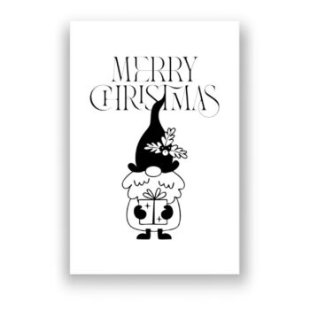 Merry Christmas Comic Wandbild