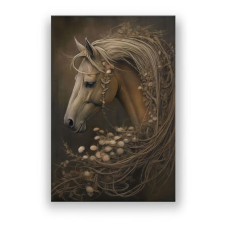 Light Ornated Horse Fantasie Wandbild