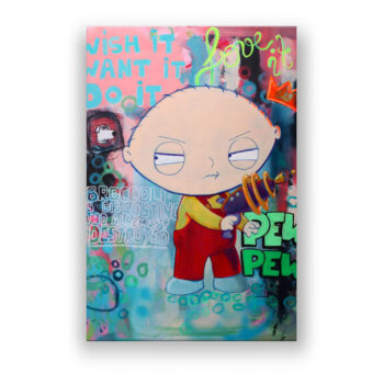 Stewie PEW! PEW! Anime & Manga Wandbild