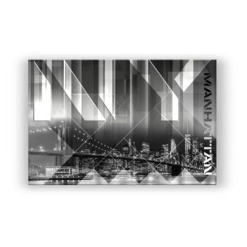Modern Art BROOKLYN BRIDGE & SKYLINE Fotografie Wandbild