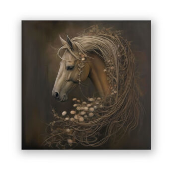 Light Ornated Horse Fantasie Wandbild