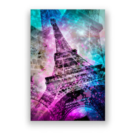 Pop Art Eiffelturm Modern Art Wandbild