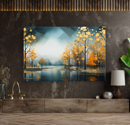 Saridoka, im Land der goldenen Bäume Landschaft Wandbild