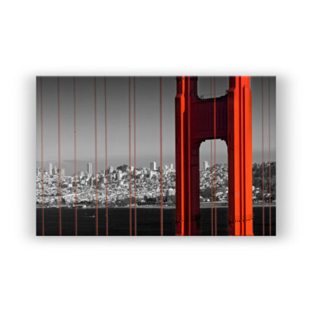Golden Gate Bridge im Detail Fotografie Wandbild