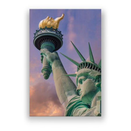 NEW YORK CITY Freiheitsstatue bei Sonnenuntergang Fotografie Wandbild