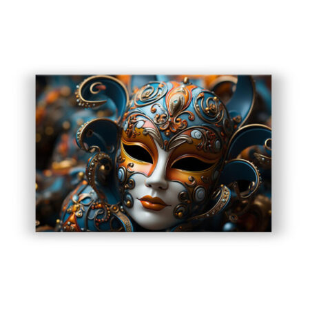 Maskenzauber der Lagune Fotografie Wandbild