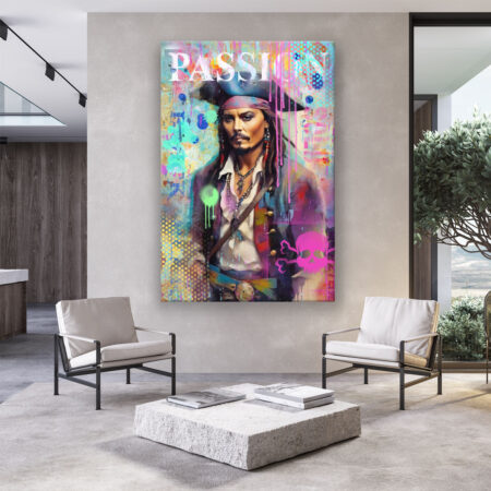 Jack Sparrow Fantasie Wandbild