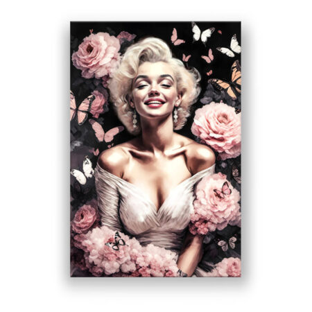 Marilyn Monroe was a star at the Las Vegas , Rosafarbene , pop music Abstrakte Kunst Wandbild