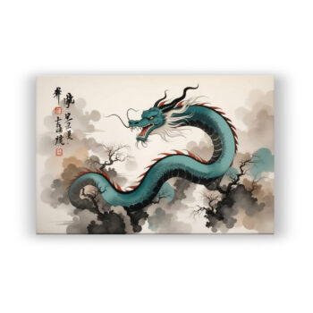 Traditional Chinese Dragon Painting Abstrakte Kunst Wandbild