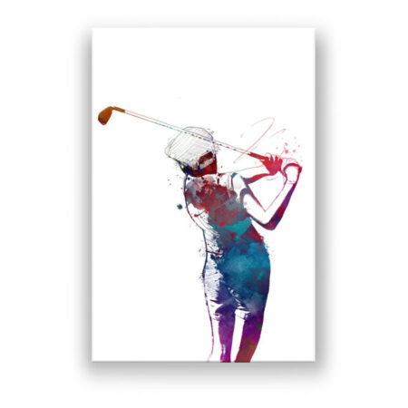 Golfer 1 Modern Art Wandbild
