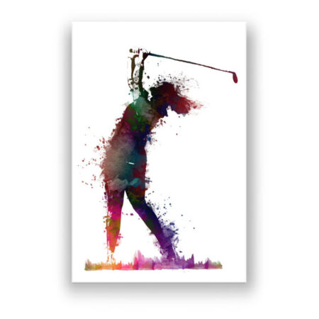 Golfer 4 Modern Art Wandbild