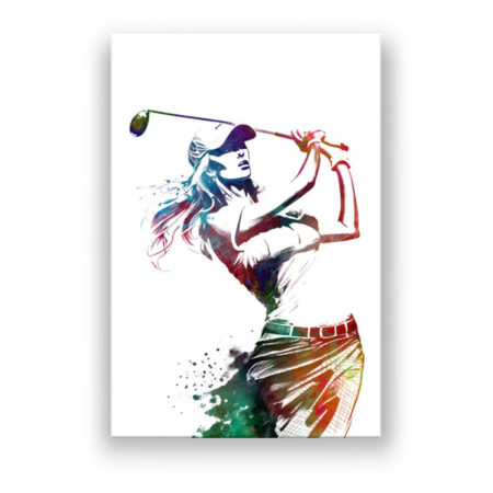 Golfer Modern Art Wandbild