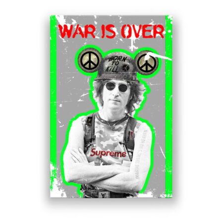 War is over Grafitti Wandbild