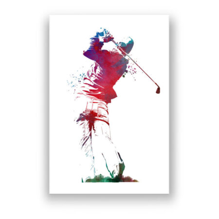 Golfer 2 Modern Art Wandbild