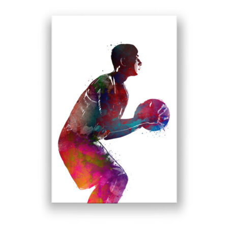 Basketballspieler 5 Modern Art Wandbild