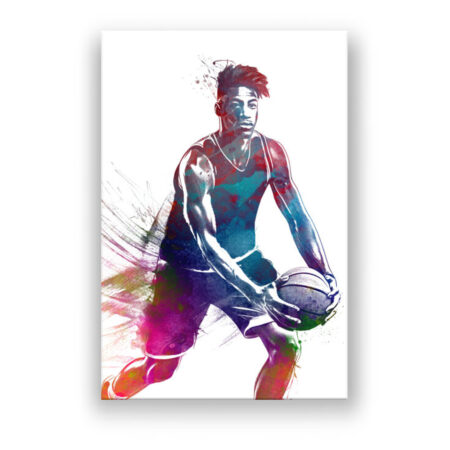 Basketballspieler 1 Modern Art Wandbild